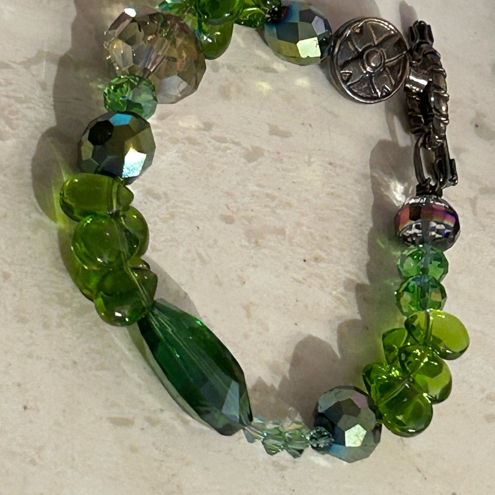 Bracelet crystal green St Patrick's Day !